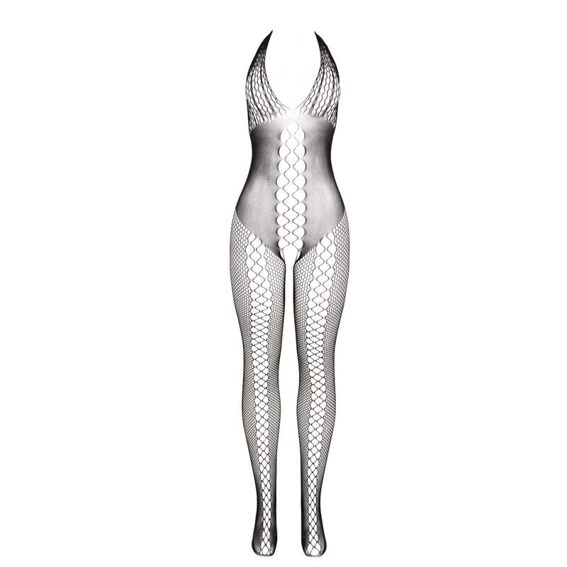 SUBBLIME - 951832 BODYSTOCKING WITH OPEN BACK AND CROSSOVER DETAILS BLACK ONE SIZE