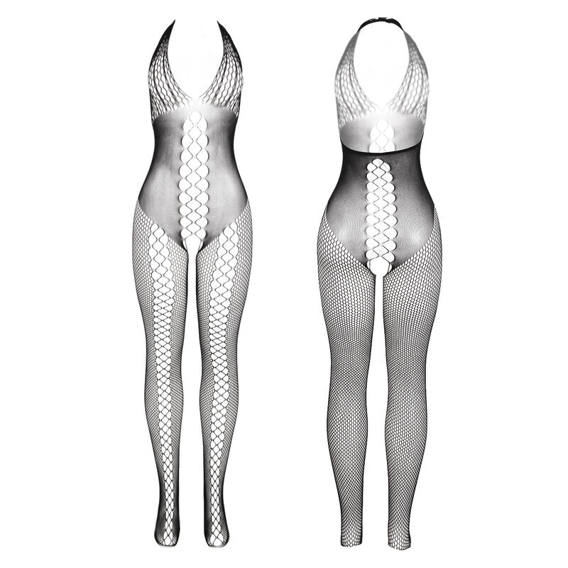 SUBBLIME - 951832 BODYSTOCKING CON ESPALDA ABIERTA Y DETALLES CRUZADOS NEGRO TALLA ÚNICA