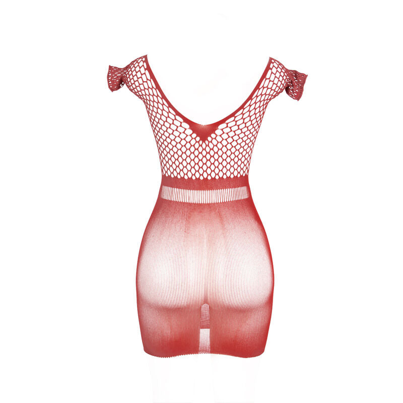 SUBBLIME - 951924 RED GRILL CROCHET SHORT DRESS ONE SIZE