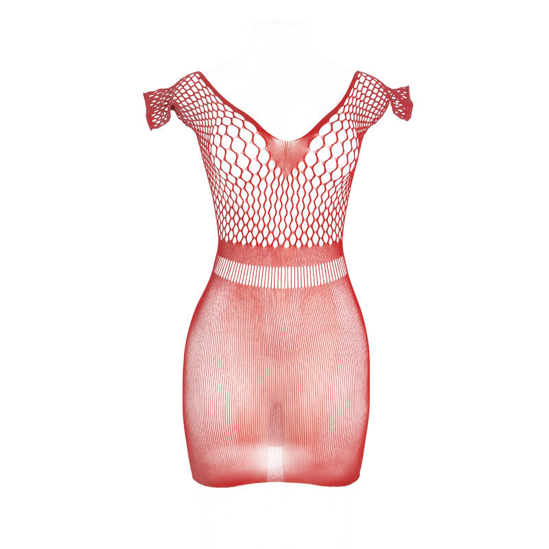 SUBBLIME - 951924 RED GRILL CROCHET SHORT DRESS ONE SIZE