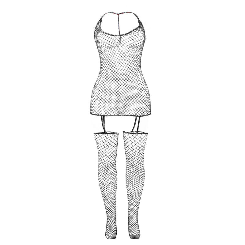 SUBBLIME - 951955 GLOSSY FISHNET BODYSTOCKING ONE SIZE