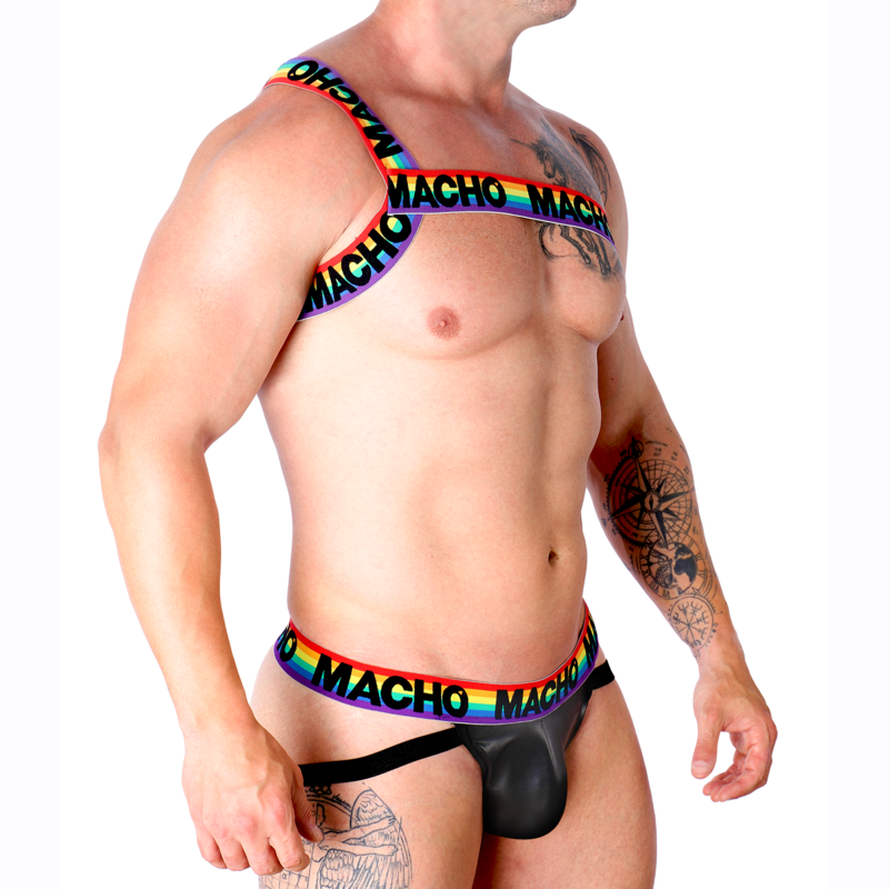 MALE - WHITE ROMAN HARNESS S/M