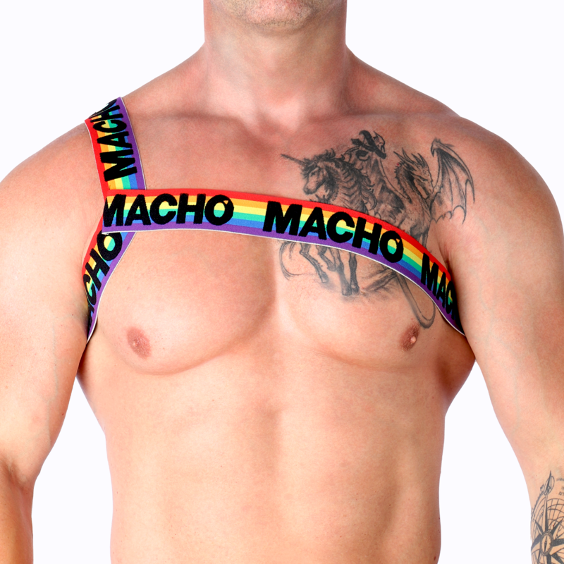 MALE - WHITE ROMAN HARNESS S/M