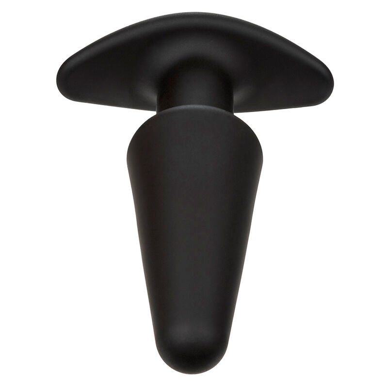 CALEXOTICS - ROCK BOTTOM TAPERED ANAL PLUG 10 VIBRATIONS SILICONE BLACK