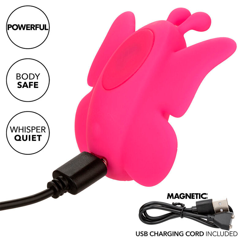 CALEXOTICS - NEON VIBES FLUTTER VIBE VIBRATION STIMULATOR 10 VIBRATIONS PINK