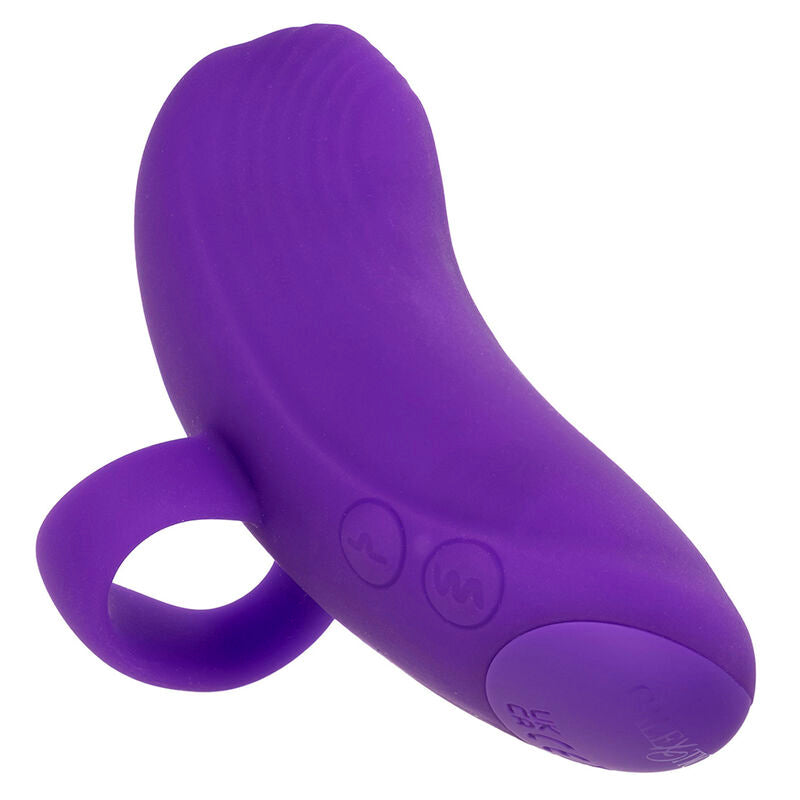 CALEXOTICS - MASAJEADOR PORTÁTIL CON BOLA GIRATORIA ENVY, 7 VIBRACIONES, COLOR MORADO