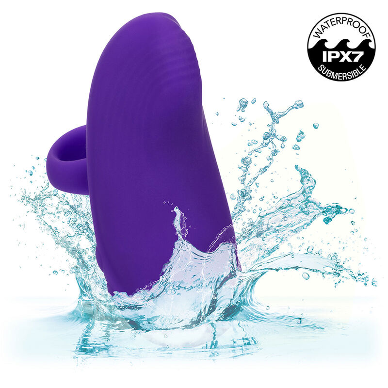 CALEXOTICS - MASAJEADOR PORTÁTIL CON BOLA GIRATORIA ENVY, 7 VIBRACIONES, COLOR MORADO