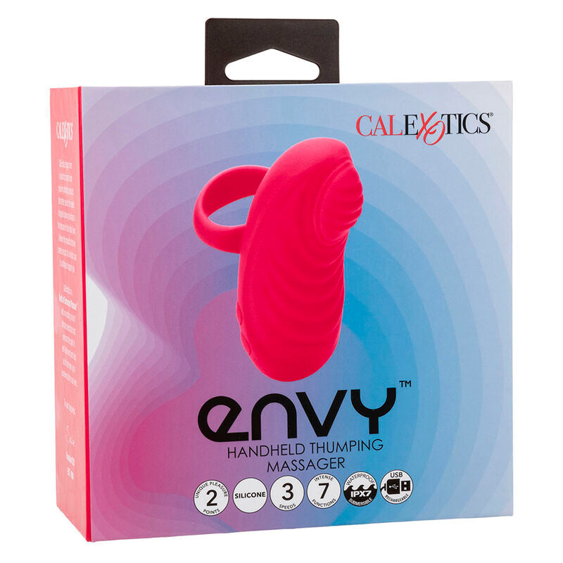 CALEXOTICS - MASAJEADOR PORTÁTIL CON BOLA RODANTE ENVY 7 VIBRACIONES ROSA