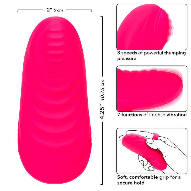 CALEXOTICS - MASAJEADOR PORTÁTIL CON BOLA RODANTE ENVY 7 VIBRACIONES ROSA