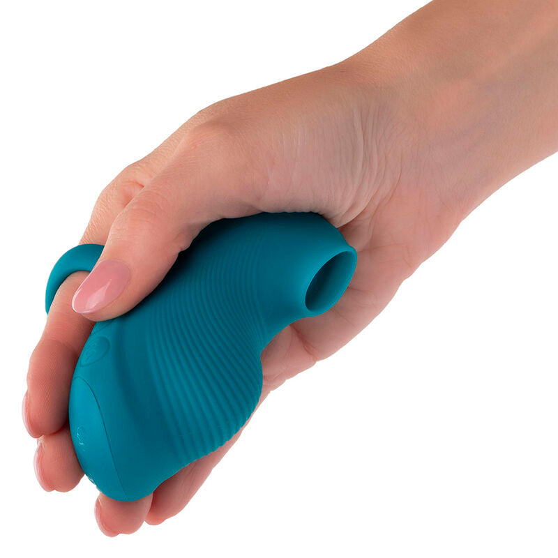 CALEXOTICS - MASAJEADOR PORTÁTIL CON BOLA RODANTE ENVY 7 VIBRACIONES AZUL