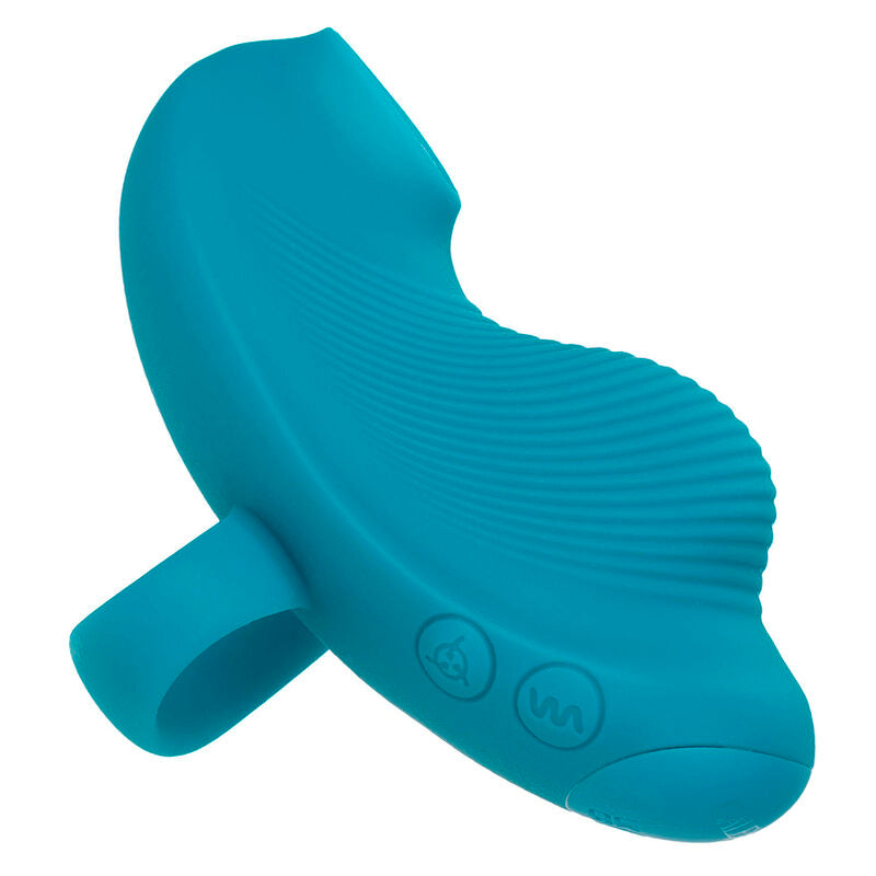 CALEXOTICS - MASAJEADOR PORTÁTIL CON BOLA RODANTE ENVY 7 VIBRACIONES AZUL