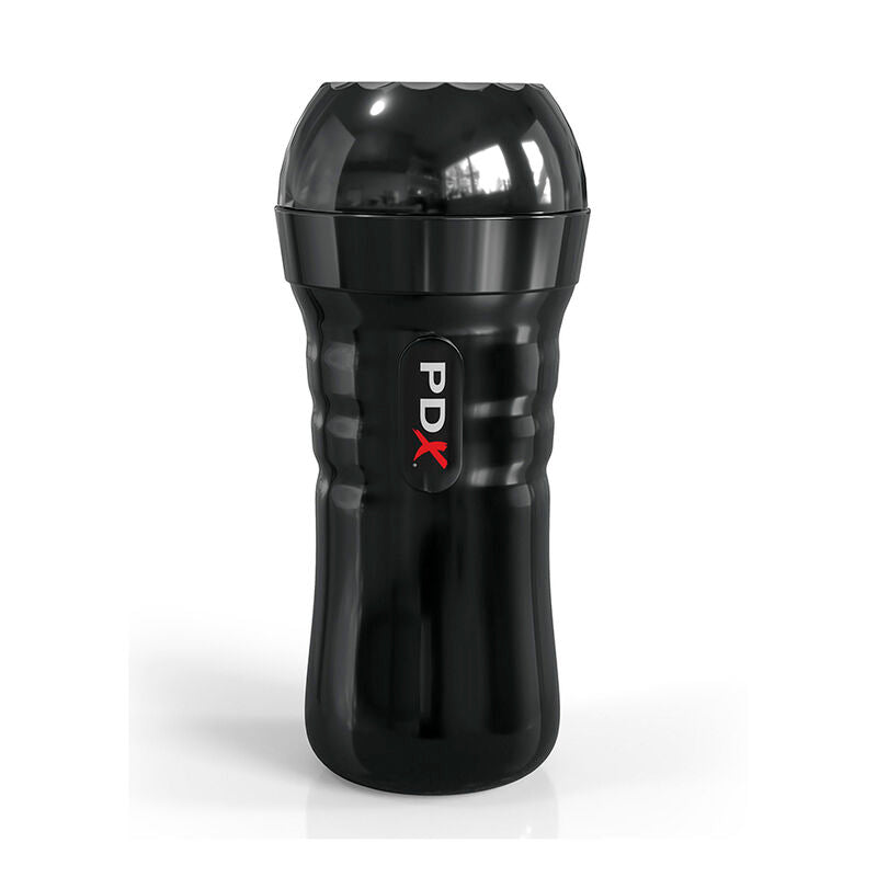 PDX EXTREME - SLIDE &amp; GLIDE SELF-LUBRICATING MASTURBATOR TRANSPARENT