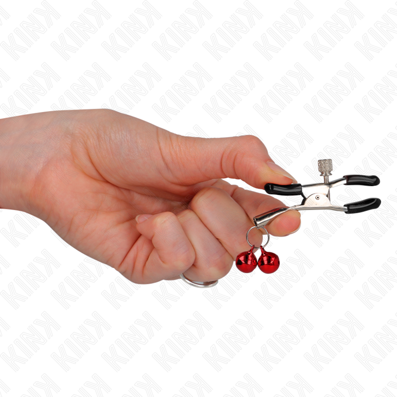 KINK - RED DOUBLE BELL NOSE CLIP 6 CM