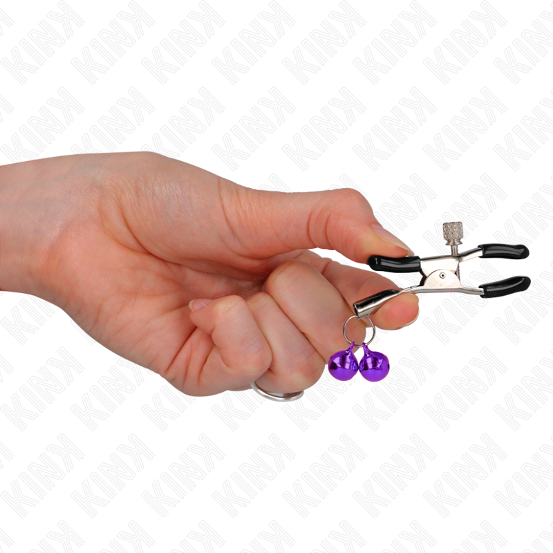 KINK - PURPLE DOUBLE BELL NOSE CLIP 6 CM