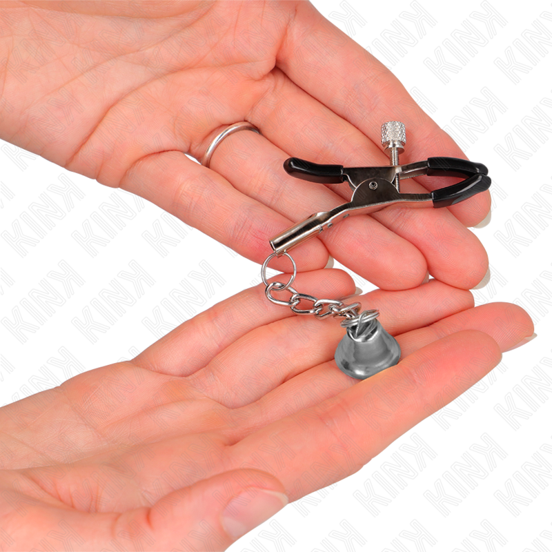 KINK - SILVER BELL PENDANT TWEEZERS 6 CM