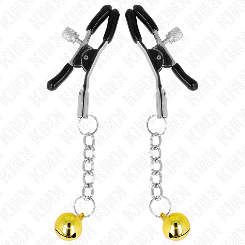 KINK - GOLD JINGLE BELL PENDANT TWEEZERS 6 CM
