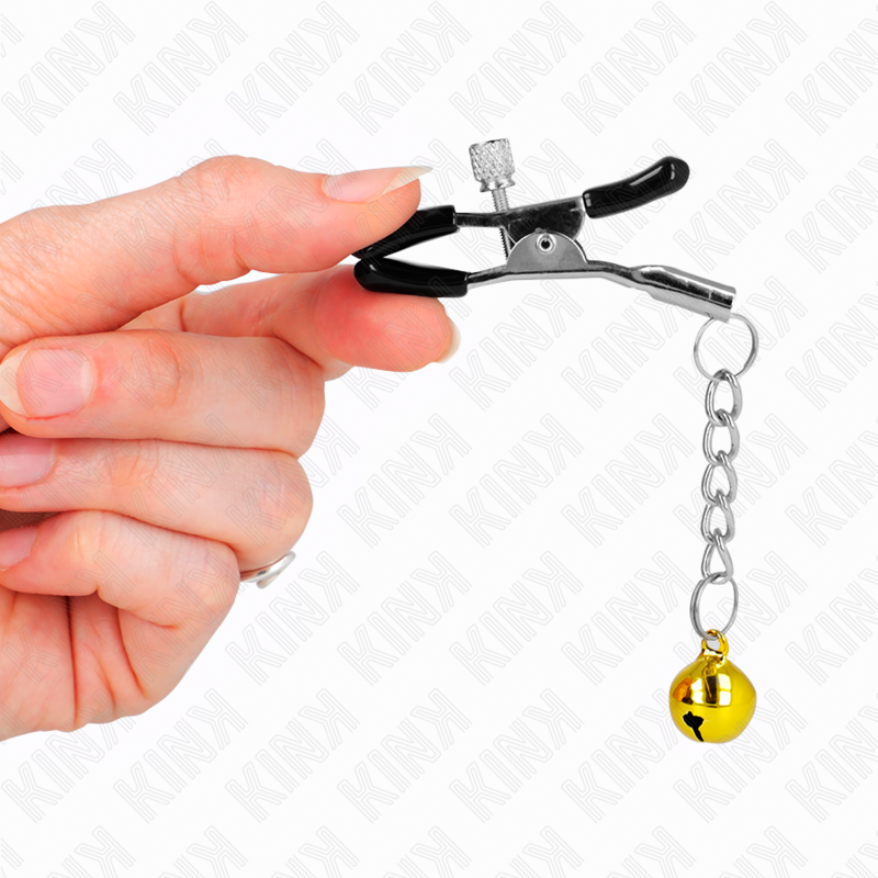 KINK - GOLD JINGLE BELL PENDANT TWEEZERS 6 CM