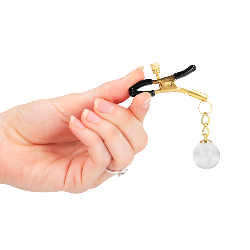 KINK - GOLD GLASS NOZZLE CLAMPS 6 CM