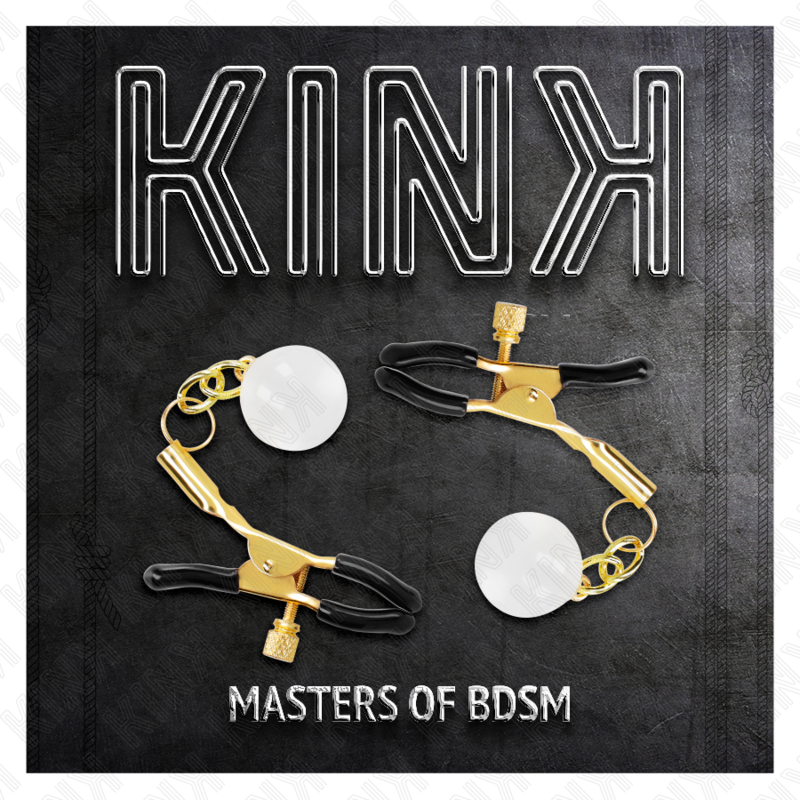 KINK - GOLD GLASS NOZZLE CLAMPS 6 CM
