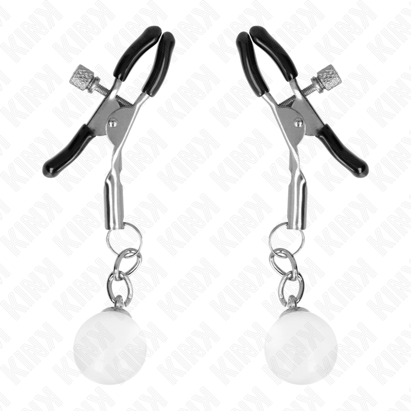KINK - SILVER GLASS NOZZLE CLAMPS 6 CM