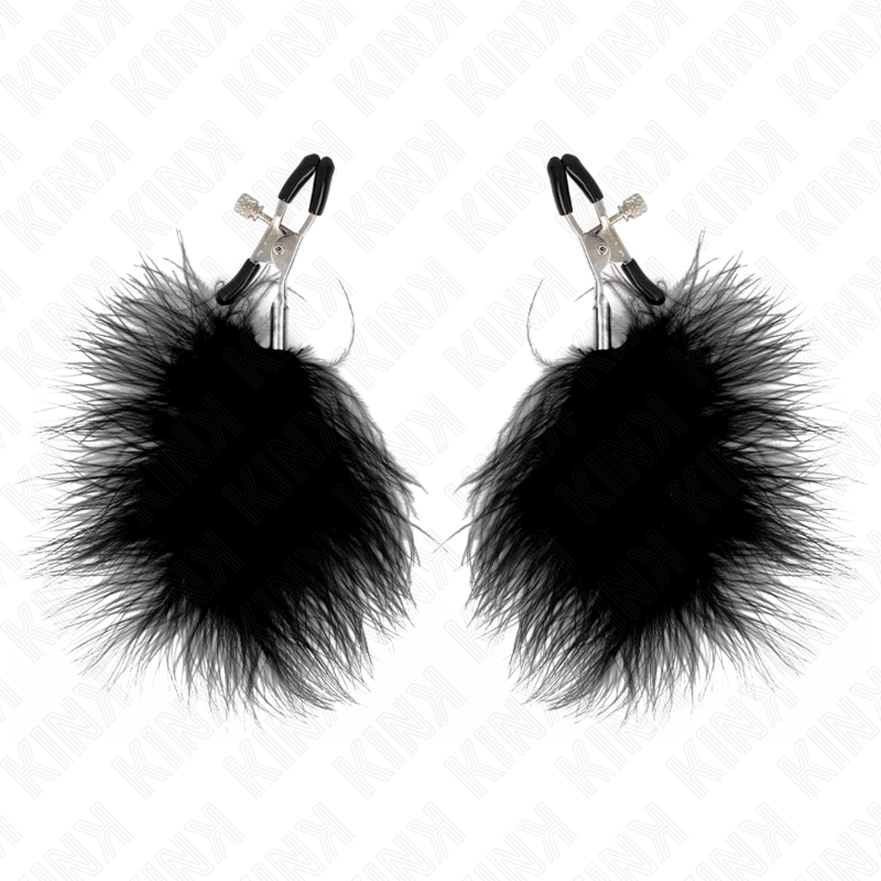 KINK - BLACK 7 CM FEATHER CLIP FOR NIBS