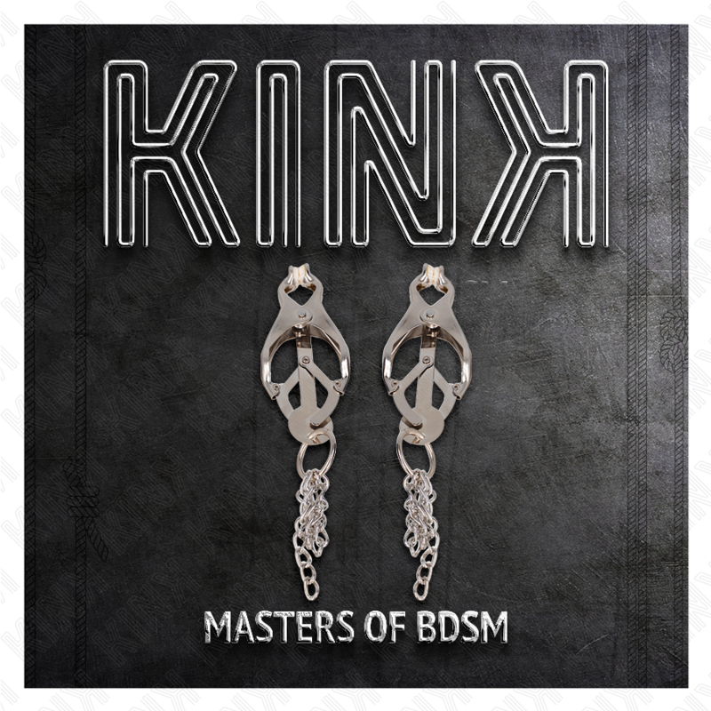 KINK - JAPANESE CLOVER NIPPERS WITH SMALL SILVER CHAINS