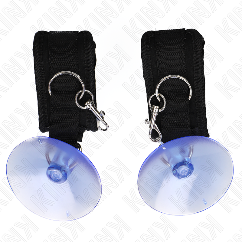 KINK - BLACK WRIST SUCTION CUPS 29-40 CM X 5 CM