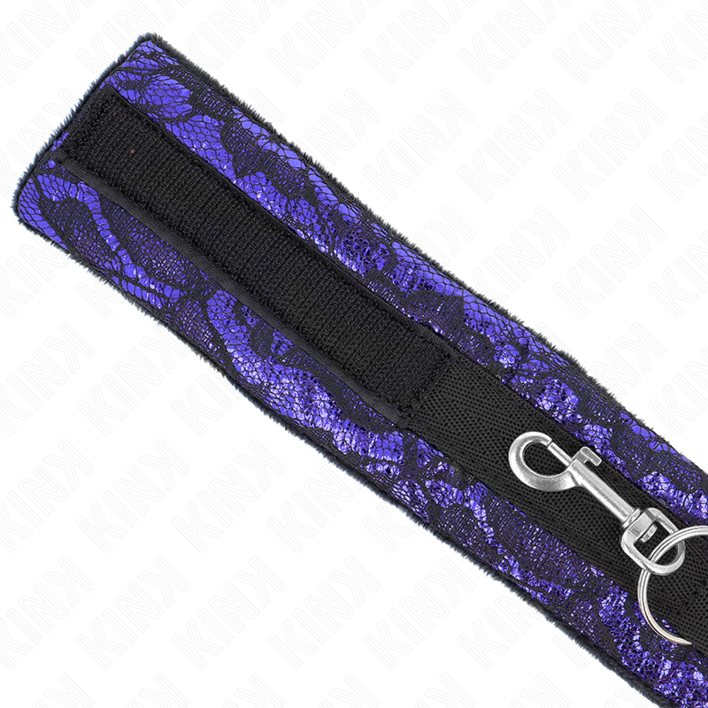 KINK - SHORT VELVET LACE NECKLACE WITH 105 CM BELT WITH NYLON DEFECT 44 X 5.5 CM