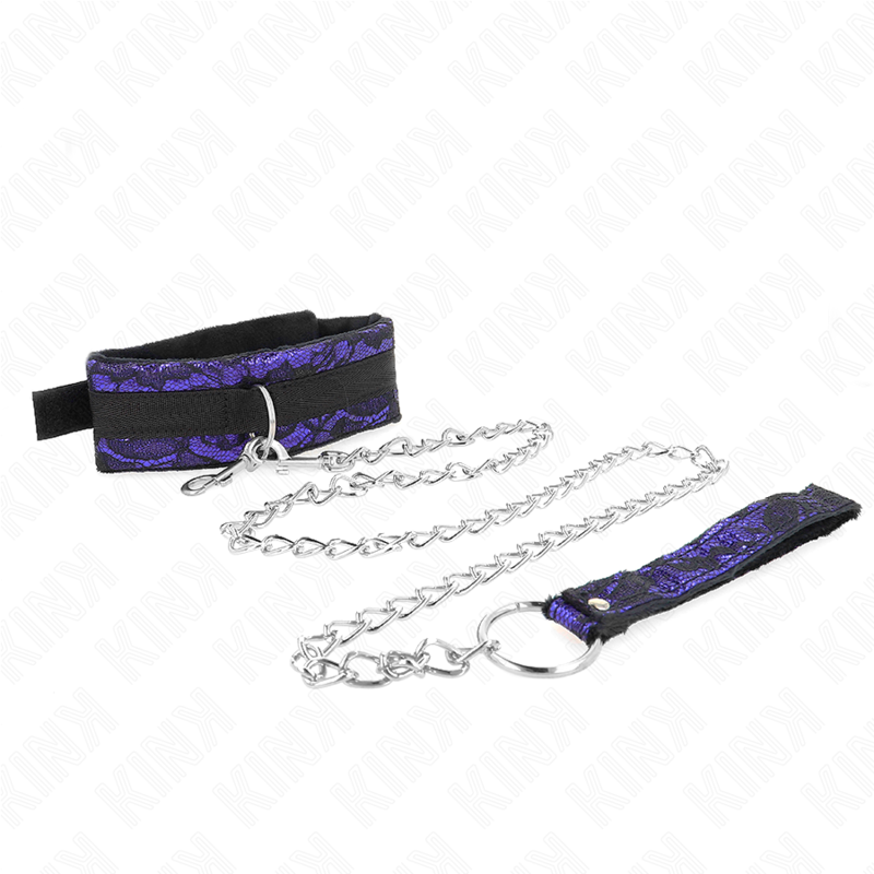 KINK - SHORT VELVET LACE NECKLACE WITH 105 CM BELT WITH NYLON DEFECT 44 X 5.5 CM