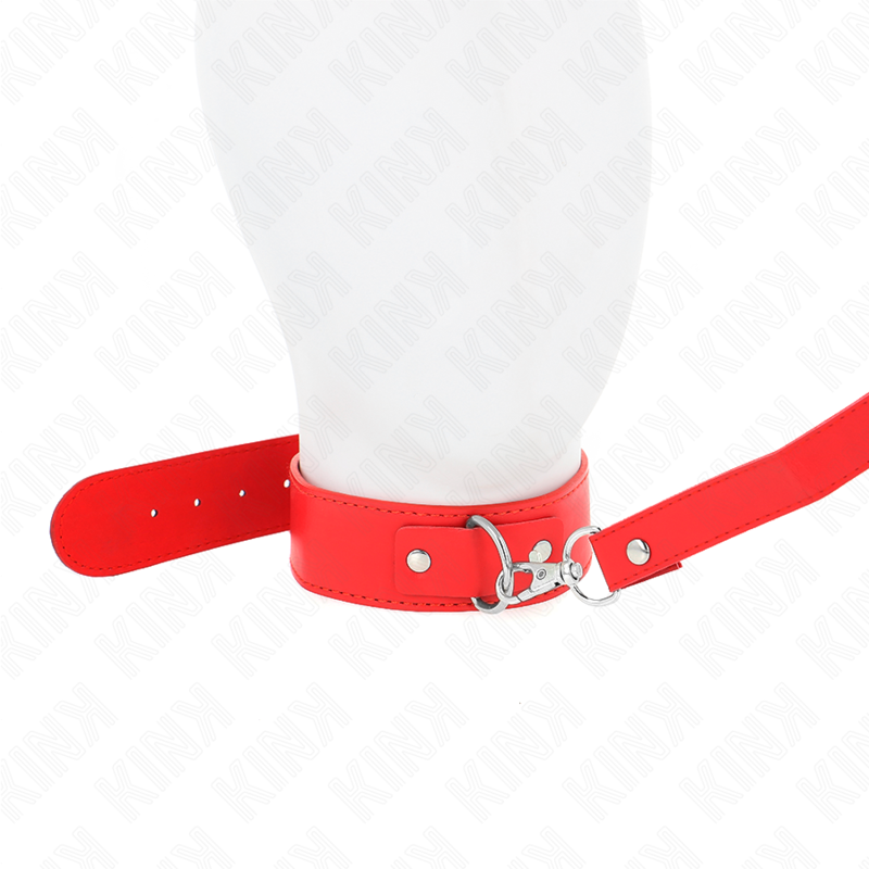 KINK - NECKLACE WITH BELT 116 CM ADJUSTABLE RED STRAP 32-50 CM X 8 CM