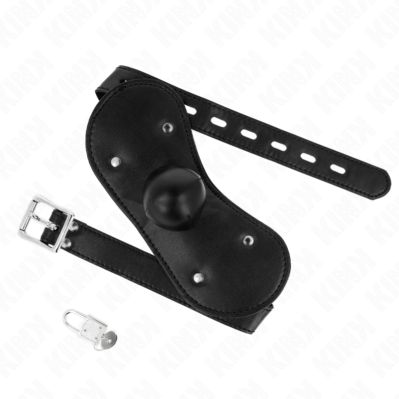 KINK - BALL GAG MOUTH MASK WITH ADJUSTABLE LOCK 42-60 CM