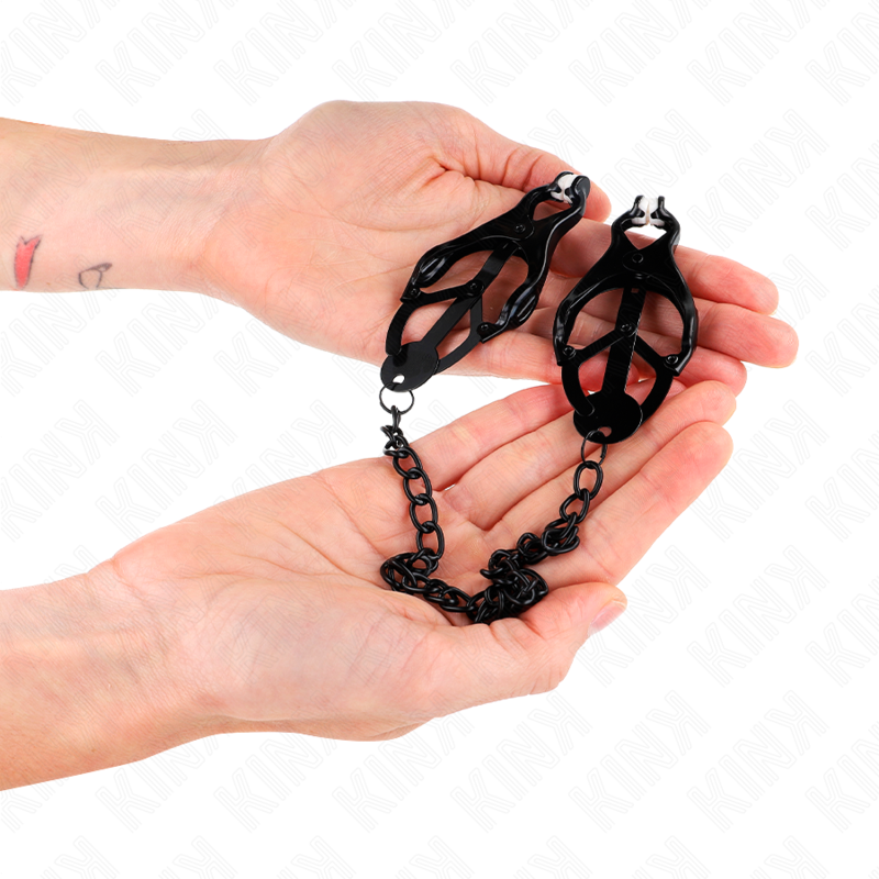 KINK - JAPANESE CLOVER NIPPERS WITH BLACK CHAIN ​​30 CM