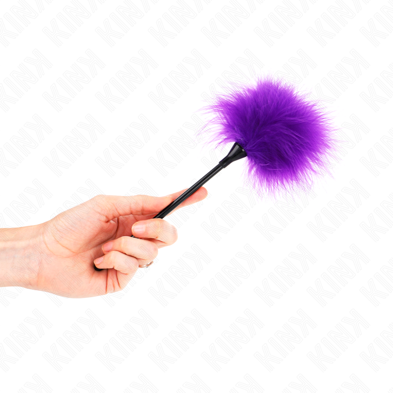 KINK - PURPLE TICKLING FEATHERS USED IN BONDAGE KIT 27 CM