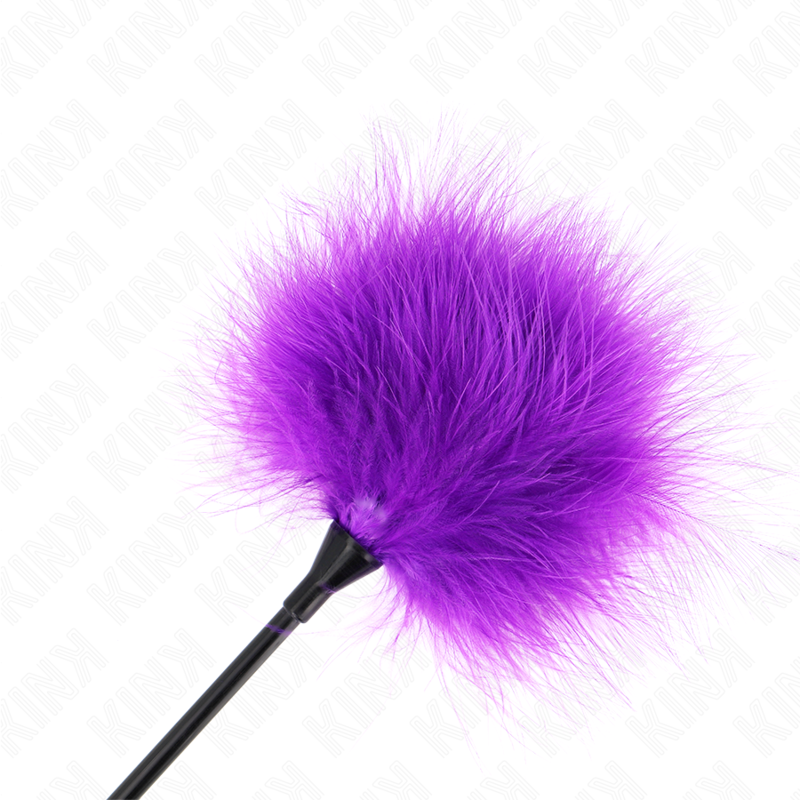 KINK - PURPLE TICKLING FEATHERS USED IN BONDAGE KIT 27 CM
