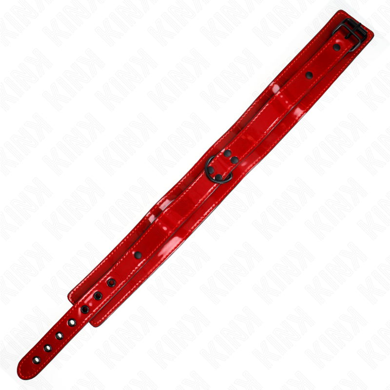 KINK - ADJUSTABLE NECKLACE RED WINE 37.5-49.5 CM X 5 CM