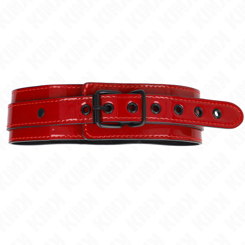 KINK - ADJUSTABLE NECKLACE RED WINE 37.5-49.5 CM X 5 CM