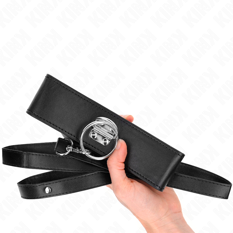 KINK - 116 CM STUDDED NECKLACE WITH 50 X 5 CM LEATHER STRAP