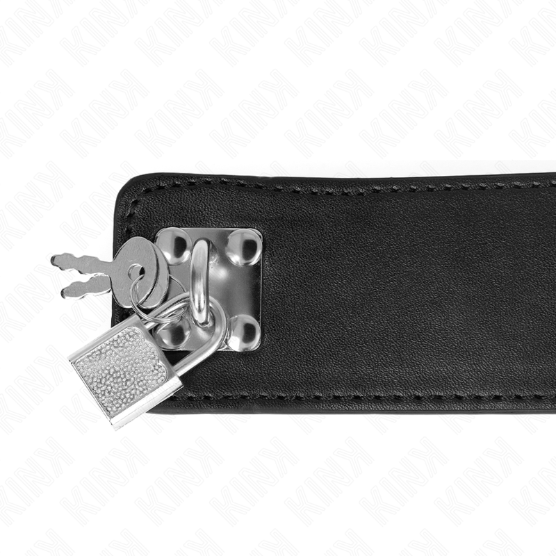 KINK - NECKLACE WITH BELT 65 CM WITH WIDE BLACK ADJUSTABLE STRAP 33.5-41 CM X 5 CM