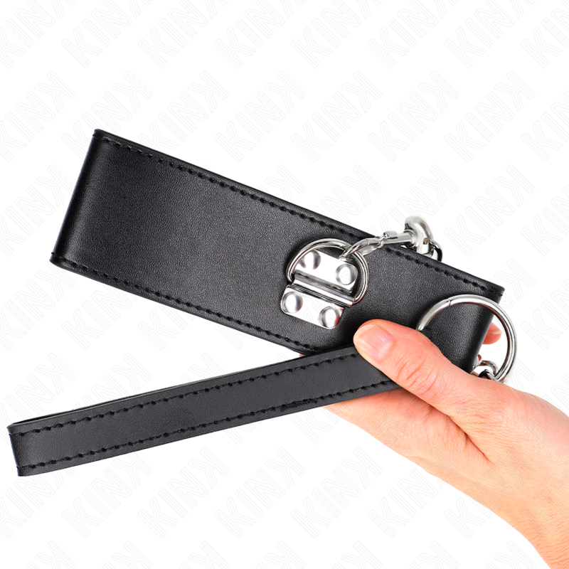 KINK - NECKLACE WITH BELT 65 CM WITH WIDE BLACK ADJUSTABLE STRAP 33.5-41 CM X 5 CM