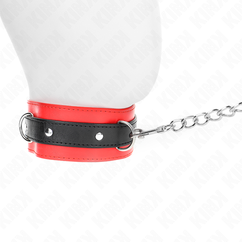 KINK - NECKLACE WITH BELT 65 CM WITH RED STRAP 54 X 4.5 CM