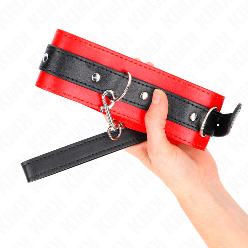 KINK - NECKLACE WITH BELT 65 CM WITH RED STRAP 54 X 4.5 CM