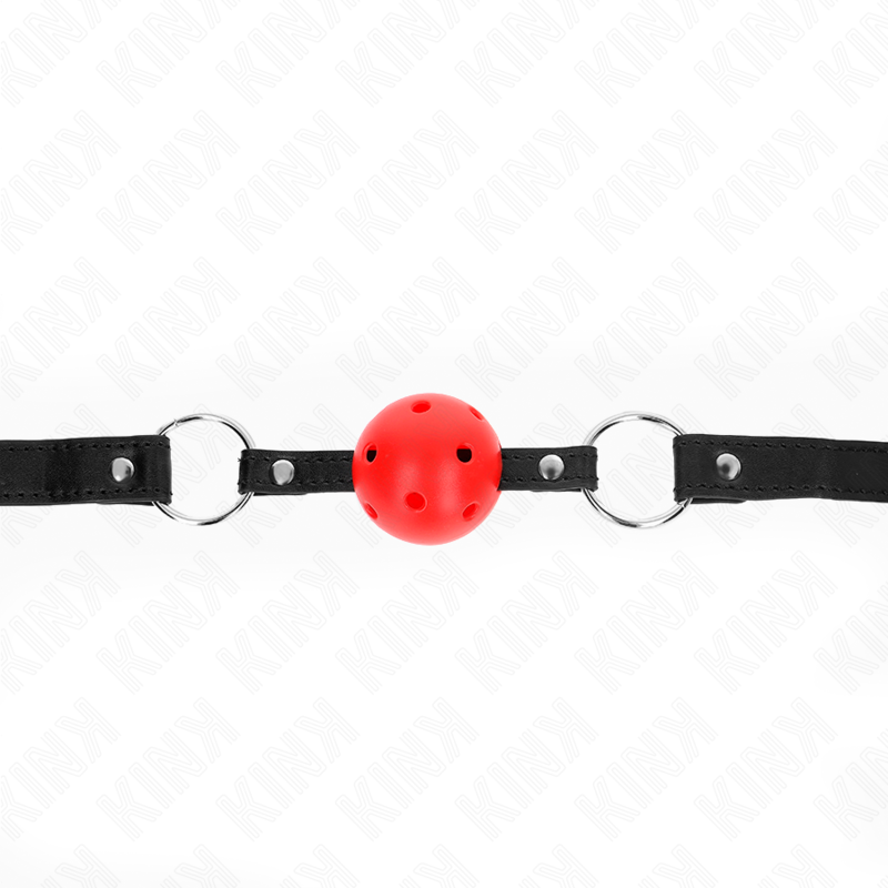 KINK - MORDAZA HUECO ROJA DURA DE 4,5 CM MODELO 1 63,5 X 2 CM