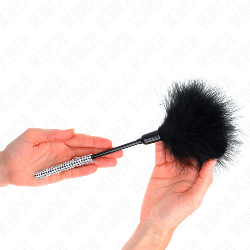 KINK - TICKLING FEATHERS WITH Rhinestone HANDLE 27 CM