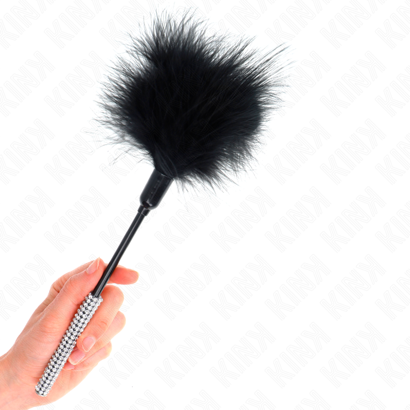 KINK - TICKLING FEATHERS WITH Rhinestone HANDLE 27 CM