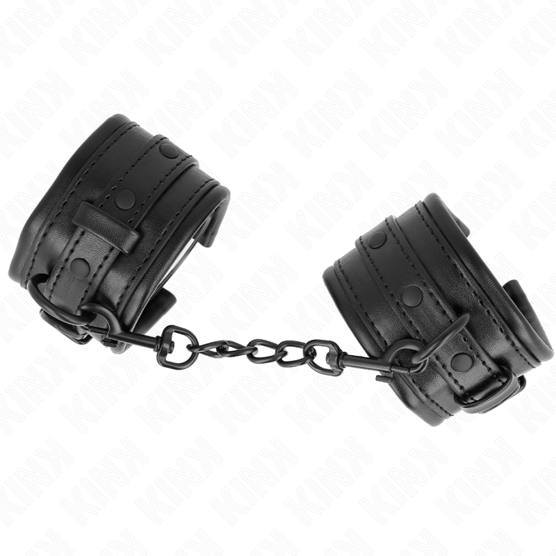 KINK - ADJUSTABLE BLACK CUFFS 20-30 CM X 6 CM