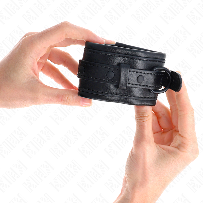 KINK - ADJUSTABLE BLACK CUFFS 20-30 CM X 6 CM