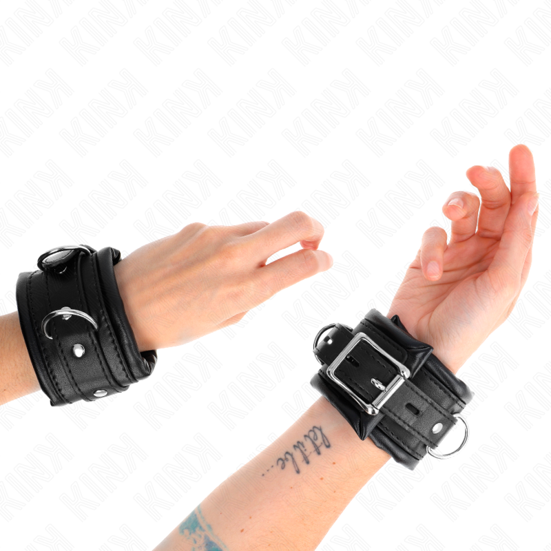 KINK - HEAVY WRIST WITH ADJUSTABLE BLACK LEATHER LINING 20-30 CM X 6 CM