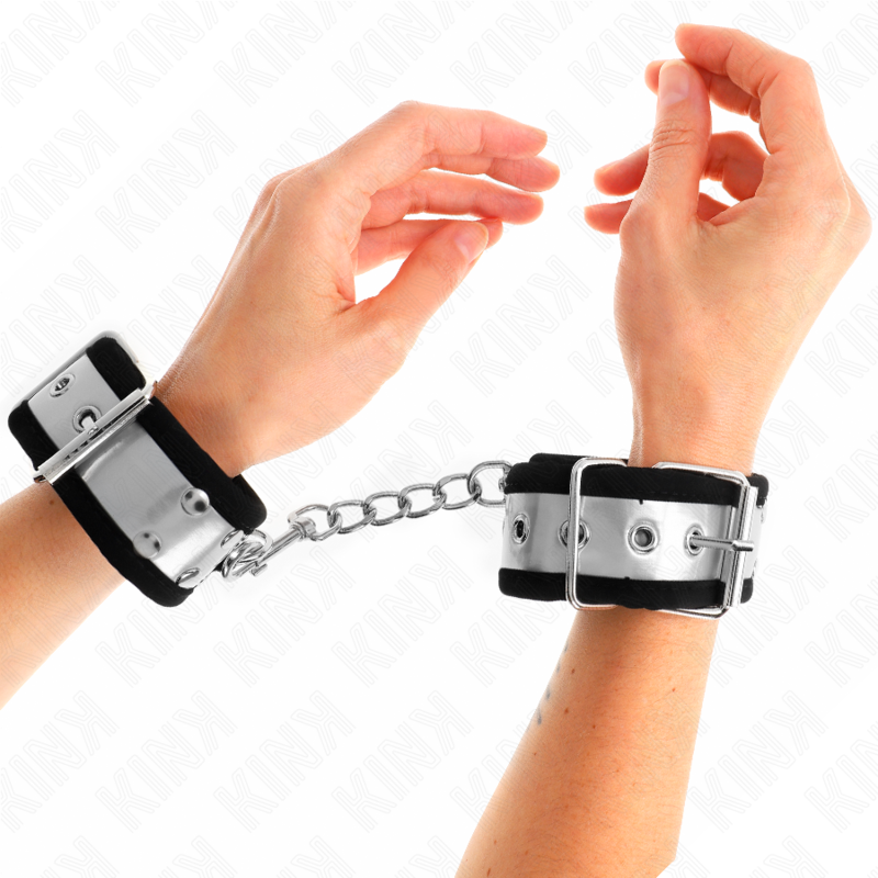 KINK - BLACK/SILVER THIN WRIST 30 X 4 CM