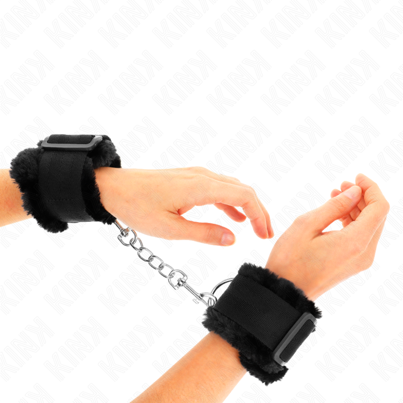 KINK - BLACK FURRY LINING WRIST ADJUSTABLE 17-31 CM X 7 CM
