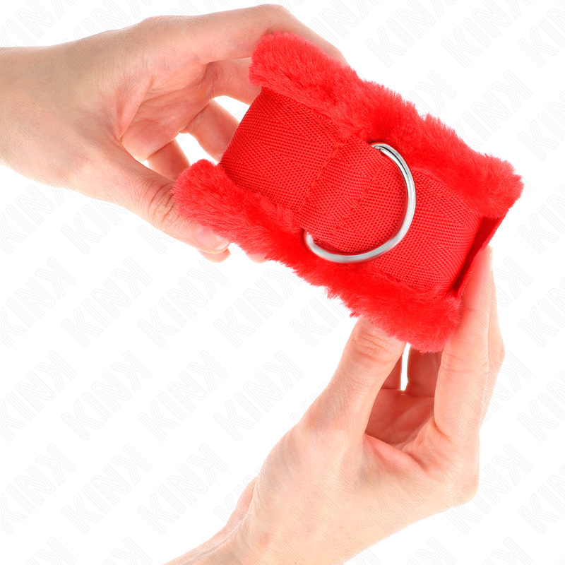 KINK - RED FURRY LINING WRIST ADJUSTABLE 17-31 CM X 7 CM